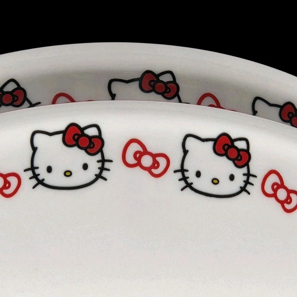 Hello Kitty By Sanrio Set of 2 Ceramic Ramen Noodle Bowl with Chopsticks 30oz
